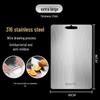 Double-Sided Stainless Steel Cutting Board