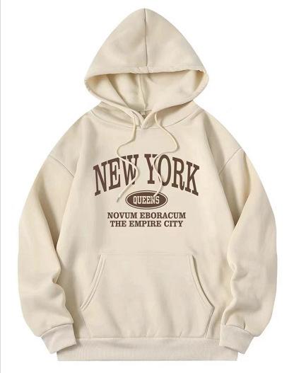 Spring and Autumn New Casual Fashion Printed Versatile Top Women's Long Sleeve Hooded Sweater