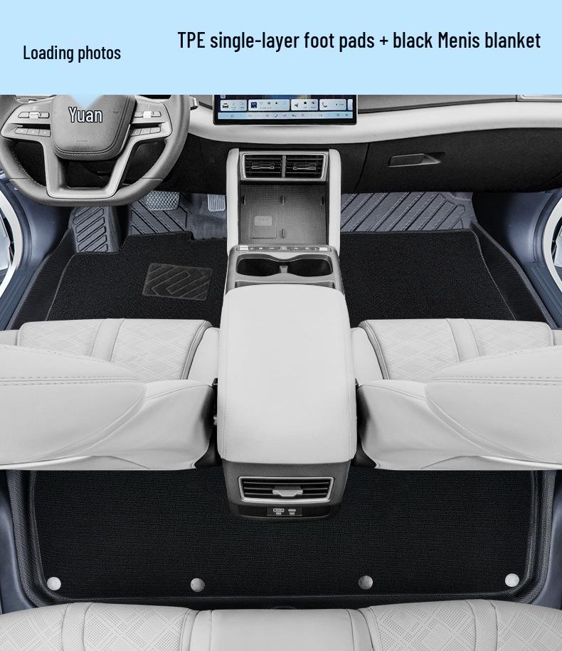 BYD Yuan UP 2025 Custom Double-Layer TPE Full Enclosure Floor Mats, Original Car Color