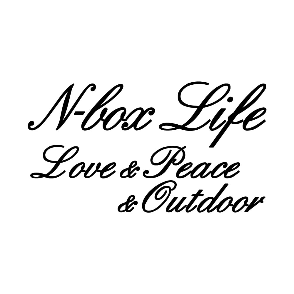 

[KAIMIRU STORE] Honda N-BOX Script Sticker Light Van Mini Car Emblem Cut Letter Sticker (k-472 n-box White) белый