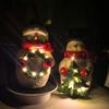 Christmas Party Decorations, Cute Christmas Snowman Figure Table Ornaments, Christmas Gifts with Glowing Mood Lights