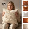 Seasonal Home Accents Fall Pumpkin Cushion Cover, 18x18 Inch Plush Throw Pillow Removable Hidden Zipper Covers Farmhouse Case for Sofa Couch