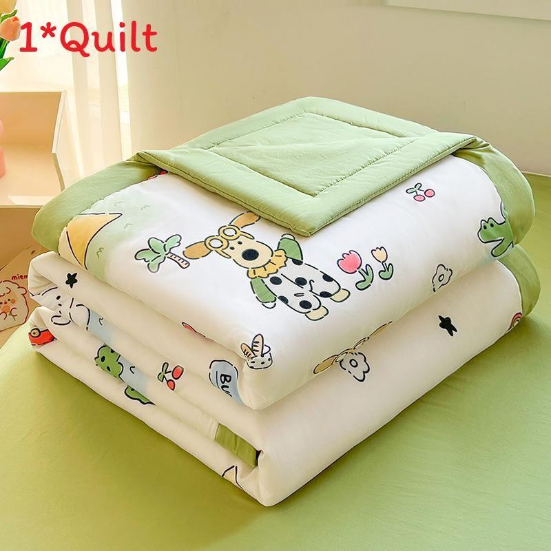 Bear Dog Capybara Flower Animal Print Summer Air Conditioner Quilt Home Use