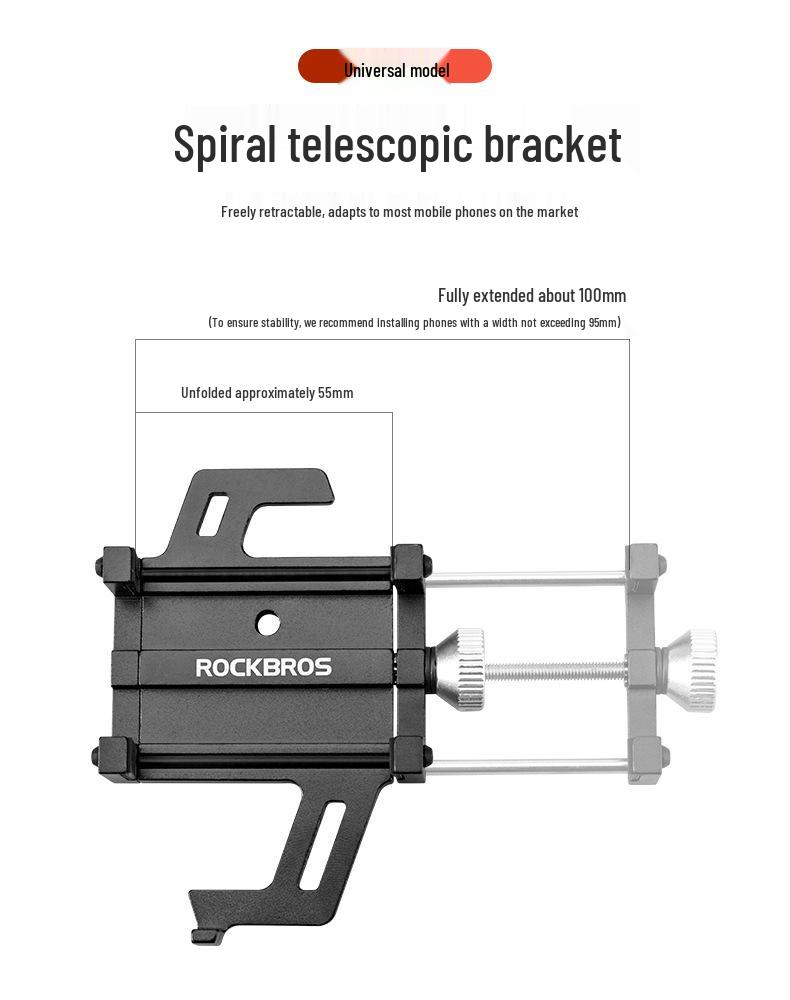 Stoßfeste Handyhalterung aus Aluminiumlegierung für Fahrräder, E-Fahrzeuge und Motorräder