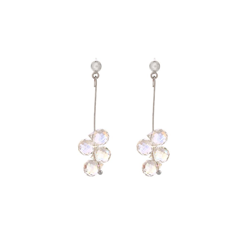 Sleek and Shimmering: Transparent Water Drop Earrings for Everyday Wear