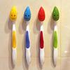 4pcs Creative Lovely Cartoon Animal Pattern Automatic Toothbrush Holder Strong Adsorption Wall Metal  Reused Toothbrush Holder