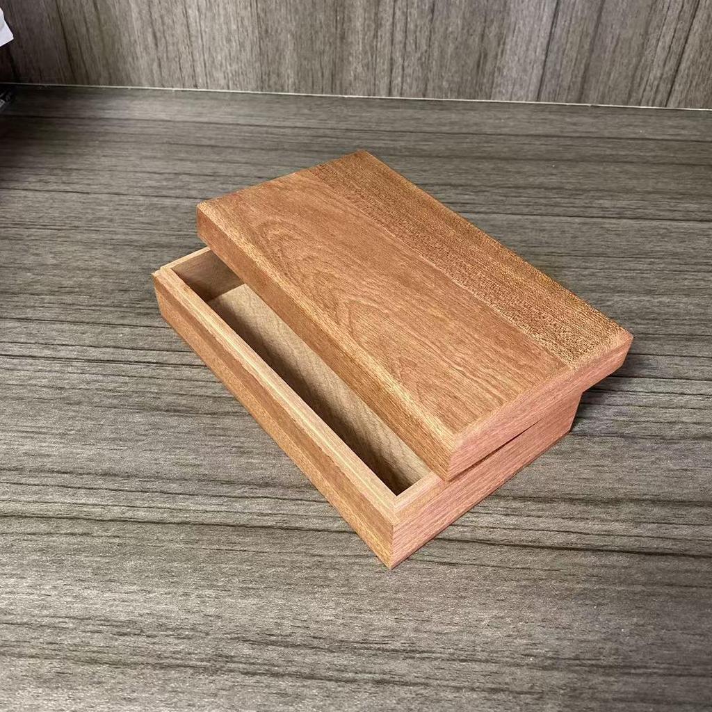 Black Walnut Flip-Top Light Luxury Storage Box for Jewelry, Antiques, or Stationery