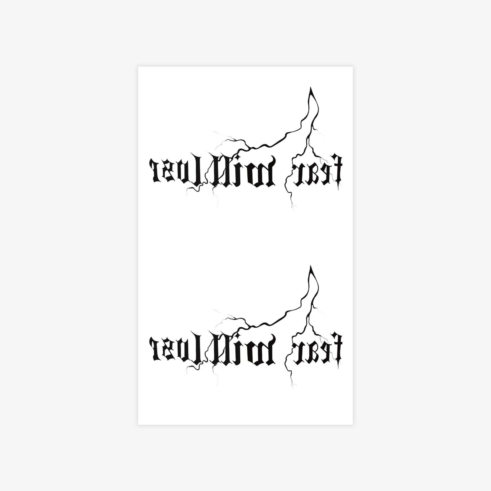 Advanced sense of personality wind dark domineering walking tiger tattoo sticker 9*15