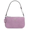 Nolita 19 Zip Closure Suede And Smooth Leather Shoulder Bag Small Women Shoulder Bag Purple CDN25-SVIZ