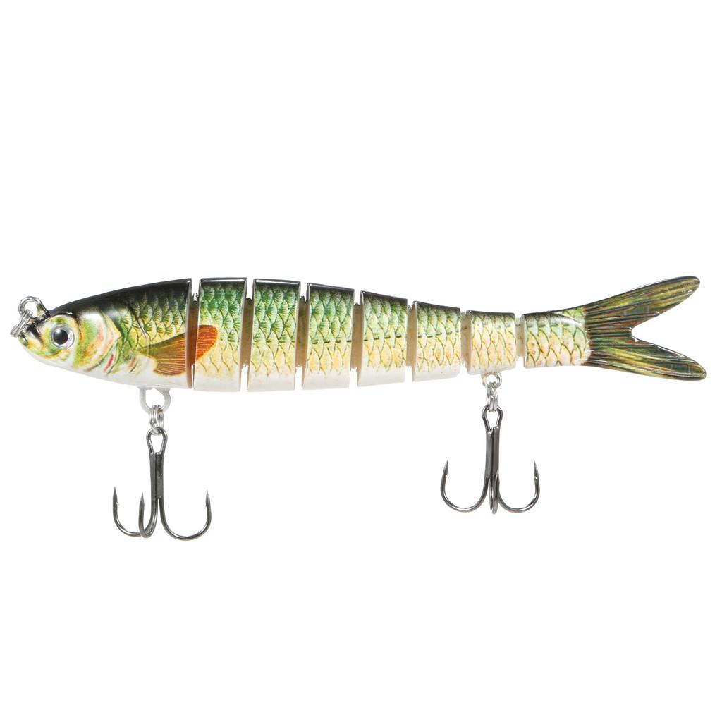 TARUOR 140mm Multi Jointed Swimbait Lifelike 8 Segment Fishing Swimbait Minnow Lures Artificial