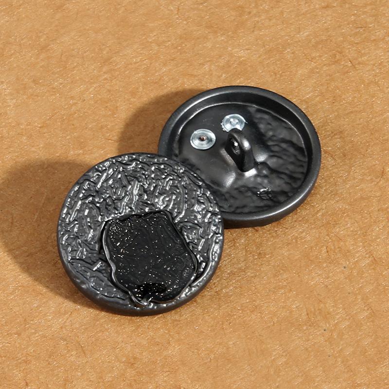 Butoni din cânepă neagră Paltoane, jachete, costume bărbătești și de damă de înaltă calitate, nasturi, accesorii, nasturi metalici rotunzi versatili
