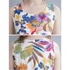 Summer Fashion Dress Women Loose Print Sleeveless Cotton Linen Dress Women's Vest Camisole Dresses