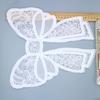 Milk Silk Embroidered Collar Flower, Pocket Decoration Sticker, Clothes Patch Sticker, Flower Bow Clothing Accessories