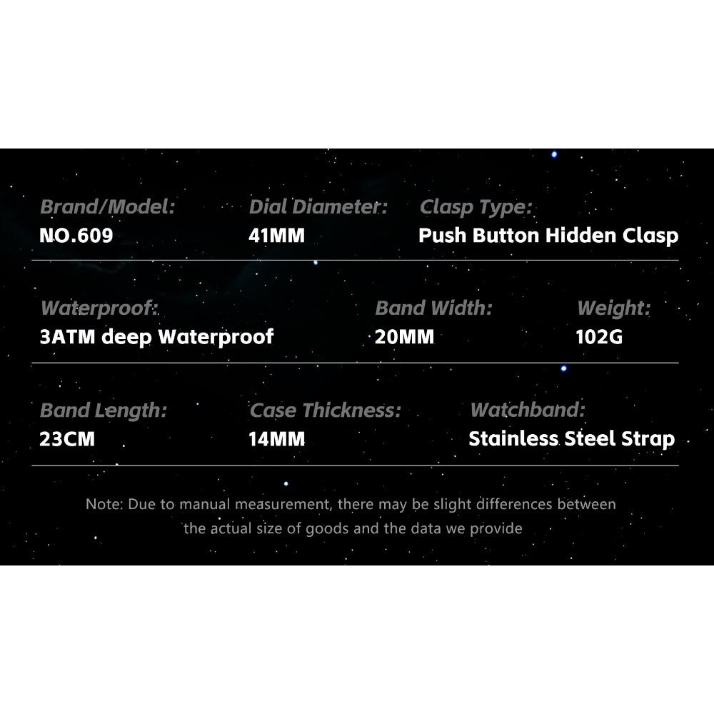 POEDAGAR Luxury Military Man Watch Casual Waterproof Luminous Date Week Men Watch Stainless Steel Quartz Men's Watches Reloj+Box