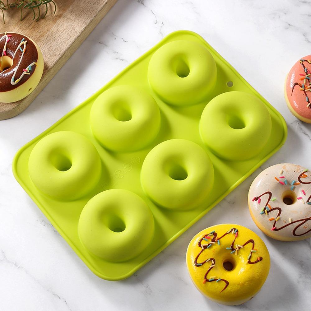 3PCS Soft Doughnut Mold Silicone Bread Mold Household Dessert Mold  Bakery