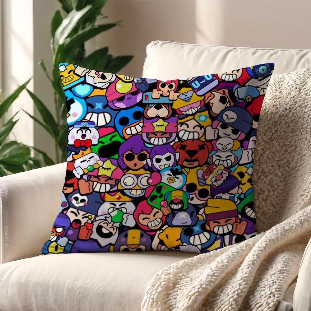 

Игра B-BrawlES S-StarEs B Наволочка для подушки Дом Диван Гостиная Офис Магазин Чехол Печать Комфорт Украшения Скандинавская простота 40x40cm