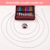 9 Pairs of Interchangeable Circular Knitting Needle Set for Knitting Sweater Sock, Aluminum Circular Knitting Needle Set