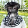 Cappello da Sole alla Moda da Donna con Mascherina - Stile Pescatore per la Raccolta del Tè Primavera/Estate, Protezione UV, Trendy per Dirette Streaming.