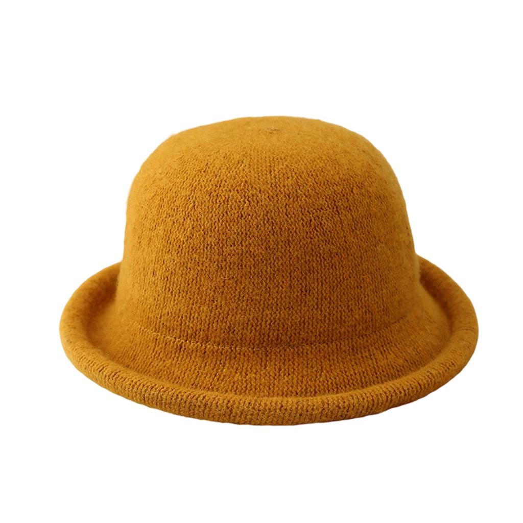 Ladies' Comfortable And Casual Fashionable Warm Basin Hat Solid Color Hat