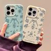 Japanese and Korean Ins Small Fresh Bow Flower Is Suitable for iPhone17 Mobile Phone Case 14 All-inclusive 15 Large Holes 16 Soft Case