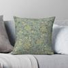 William Morris Jasmine Square Pillowcase Polyester Linen Velvet Printed Zip Decorative Pillow Case Car Cushion Cover