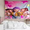 1PC K-pop Demon Hunter Adventure Tapestry, Unique Design Tapestry, Suitable for Bedroom,Livingroom, Playroom,Heartwarming Holiday Gifts