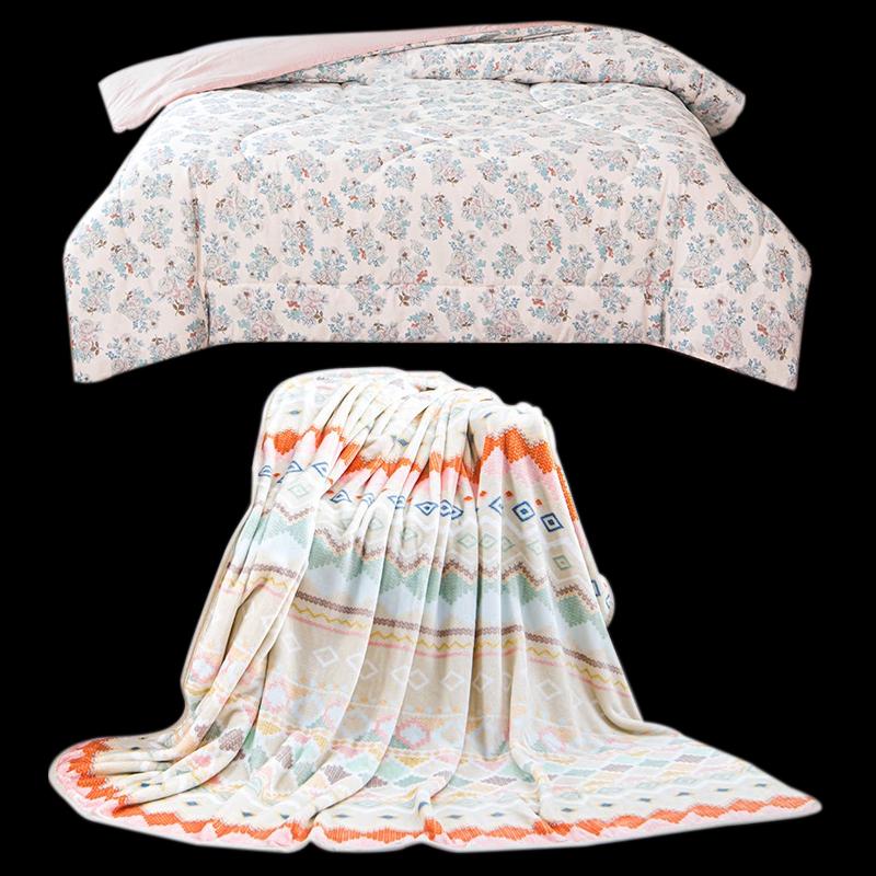 

Jinsili Camellia Warm Quilt & Collagen Blanket Set