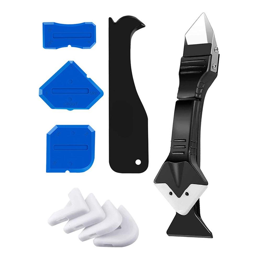 3-in-1 Functionality Glass Glue Scraper Silicone Caulking Tools