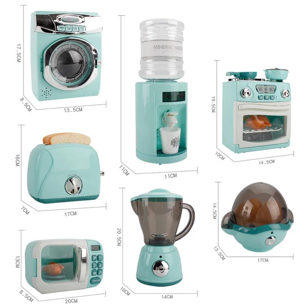 Mini Simulation Kitchen Appliance Toy Set Realistic Pretend Play Kitchen Playset Educational Interactive Toy for Toddlers Gifts