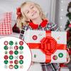 1-24 Christmas Advent Calendar Number Paper Stickers DIY Gifts Baking Package Envelope Stationery Xmas Party Seal Label Stickers
