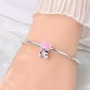 2026 Valentijnsdag Collectie Roze Bedel Rubiks Kubus Rozen Hanger Kralen Sieraden Ketting Armband Accessoires 925 Zilver