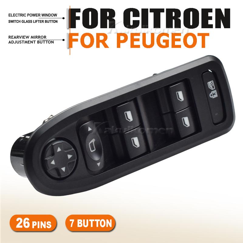 Window Switch Lifter Button Controller Accessories 6490.QY For 2008-2013 Peugeot 308 508 2007-2013 Citroen C5 98054508ZD