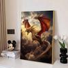 New Arrival 5D DIY Full Circle Diamond Painting "Flying Dragon" Embroidery Cross Stitch Home Decor Gift