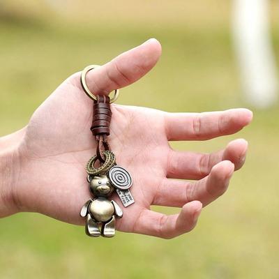 Hands and Feet Movable Cartoon Keychain Retro Woven Car Keychain Small Gift