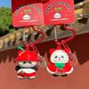 Panda Keychain Cartoon Resin Keyring With Cherry Design For Gift Giving And Daily Use
