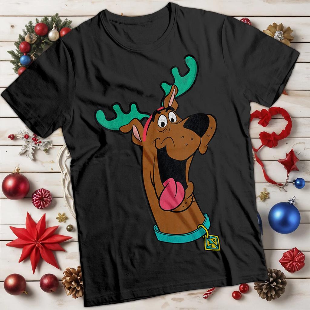 Funny Mens and Womens Scooby-Doo Reindeer Christmas T-Shirt Tee #MC