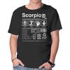 Unisex Crew Neck T-Shirt Scorpio Label Graphic Short Sleeve Casual Tee