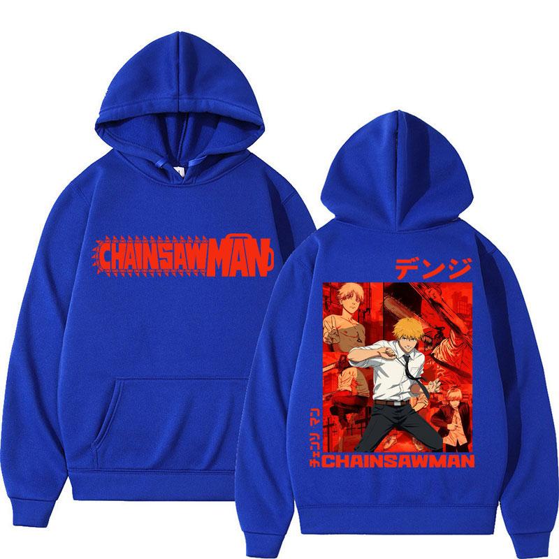 Japan Anime Chainsaw Man Graphic Hoodies Men's Fahion Cosplay Hoody Sweatshirt Oversized Fleece Casual Sportwear