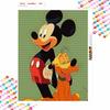 Disney Diamond Painting 5D DIY Mickey & Pluto Diamond Painting Art Diamond Painting Kit Adult/Beginner Gift Idea Home Decor