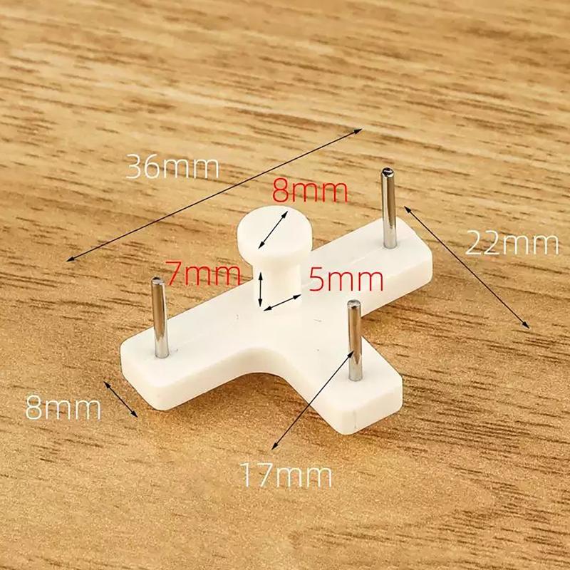 T-Shaped Traceless Nails - Invisible Wall Hooks For Photo Frames, Cards & Clocks | Easy Install, No-Trace Plastic Hooks