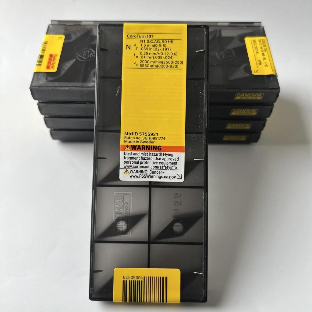 Original Sandvik / VCGX160408-AL H10 CNC lathe carbide blade tool 10 Pcs