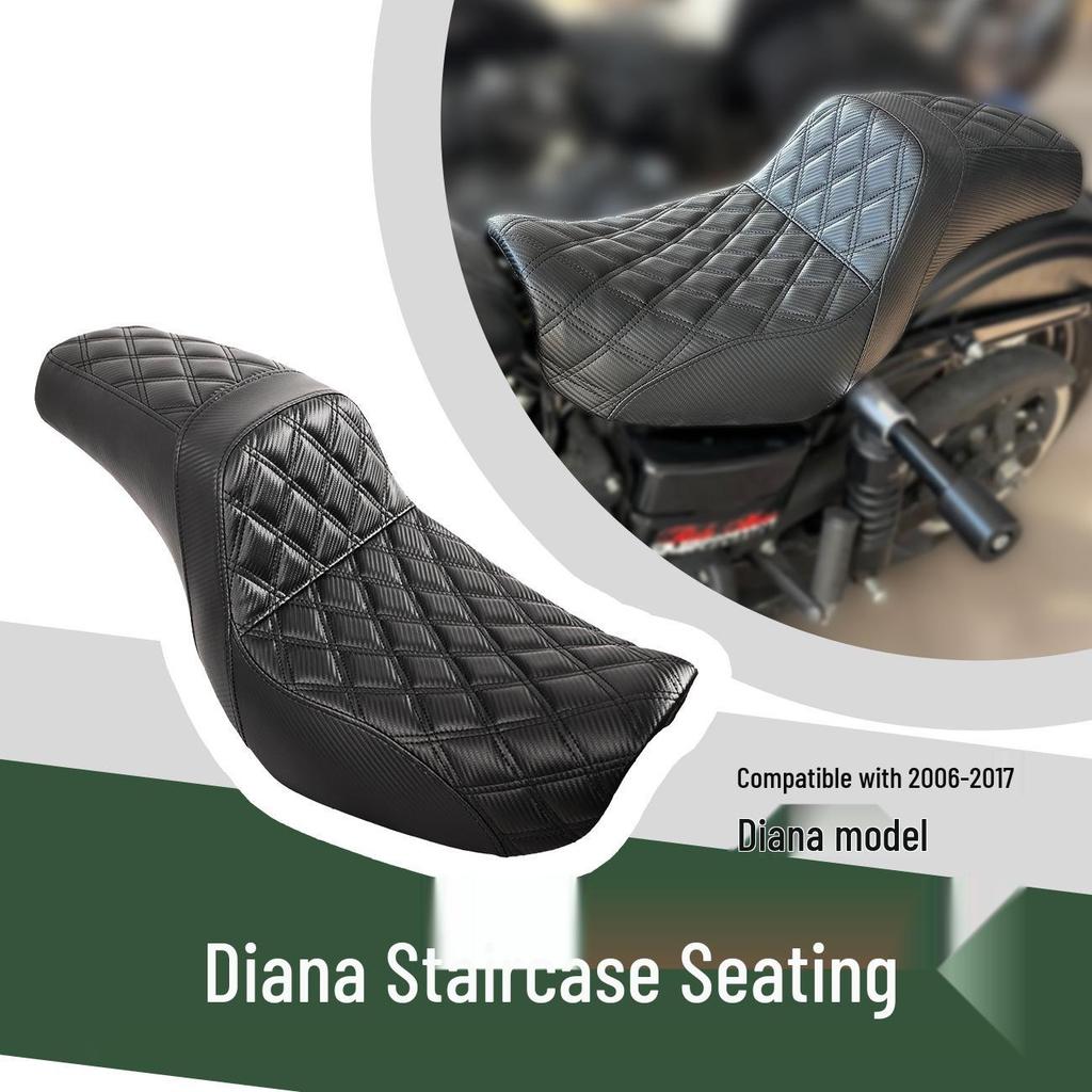 Black Motorcycle Seat Cushion for 2006-2017 Harley Dyna Models