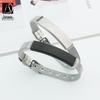 Unisex Titanium Steel Medical Symbol Bracelet - Engravable Fashion Jewelry