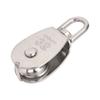 Marine Pulley Stainless Steel Lifting Single Pulley Block Wire Rope Hanging Towing Wheel for Sailboats Yachts Ship
