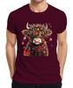 Scottish Highland Cow Christmas Festive Farm Gift Unisexs Tshirt