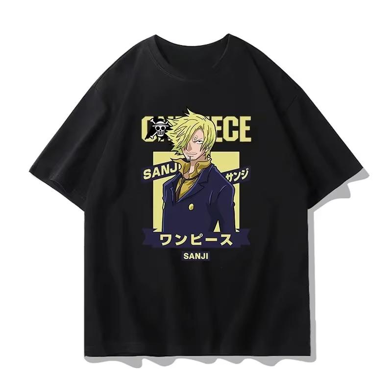 One Piece Pattern Tshirt  Anime Tshirt  Mens Summer Fashion Loose Street Casual Y2K Top  Streetwear  2026