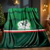 Mexico Football Crest Blanket Outdoor Flannel Blanket for Camping, Hiking, Garden Parties, Picnic Essentials,gift for family and friends