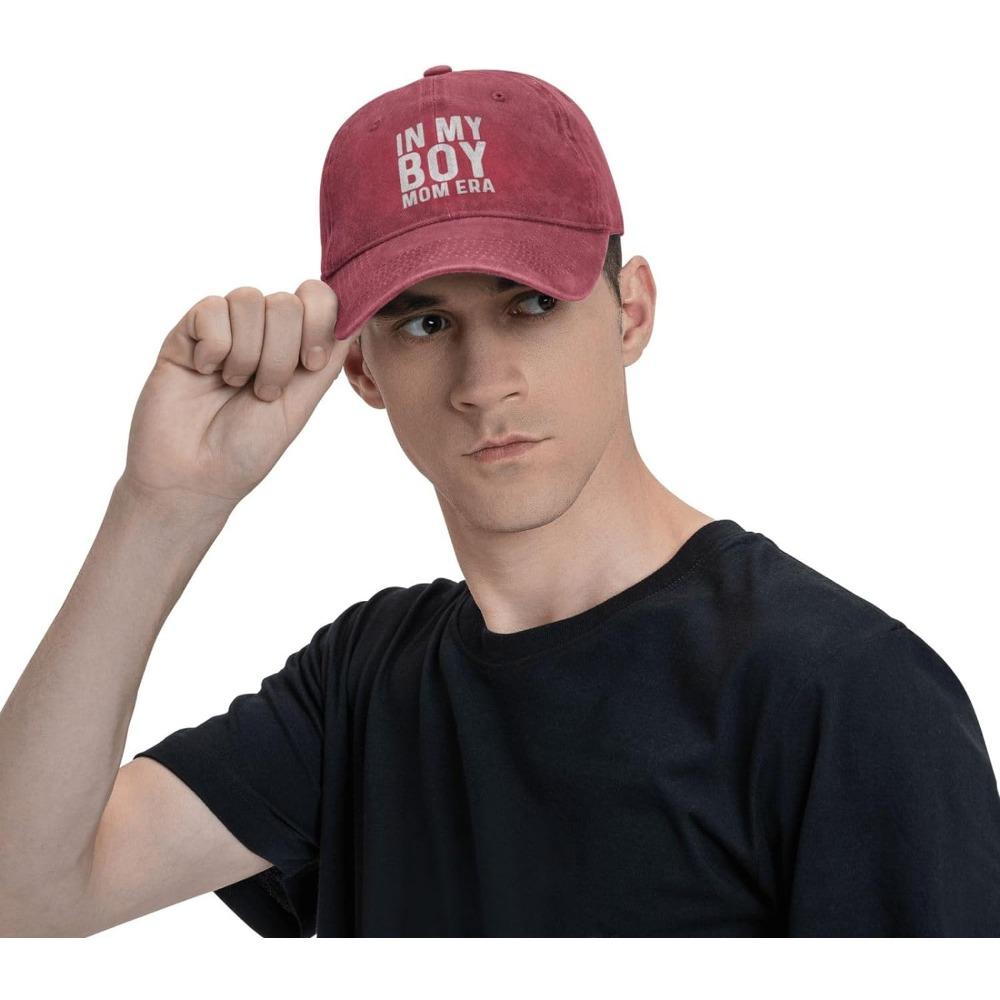 In My Boy Mom Era Hat for Men Baseball Cap Cool Cap