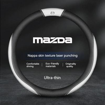 Voor Mazda2 3 6 SKYACTIV Axela Atenza CX30 CX5 CX8 CX9 MX5 RX8 RX7 BT50 Suede Leer Auto Stuurwielhoes Auto Accessoires