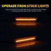 Front Bumper Amber Reflector Side Marker Lights For 2008-2014 Dodge Challenger A
